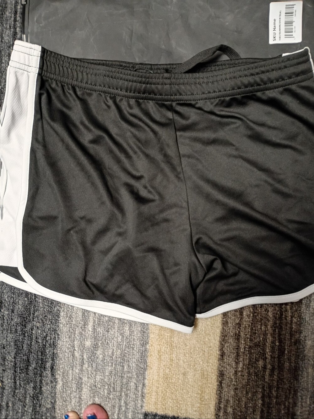 Thrst Black and White Athletic Shorts